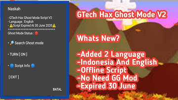 GTech Hax Ghost Mode Script V2 | Growtopia Hack