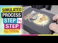 How to Manually Separate and Screen Print Simulated Spot Process Step by Step Full Tutorial