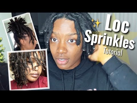 How To Add Loc Sprinkles To Your Locs, Quick and Easy