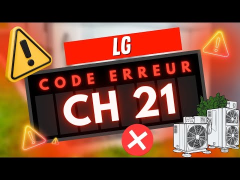 Code erreur CH21 sur pompe à chaleur LG – Problème module IPM (compresseur bloqué ?)