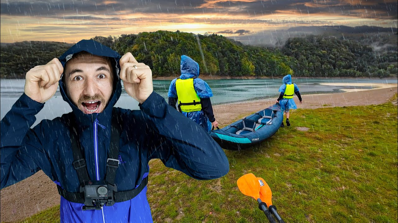 Am testat caiacul pe Lacul Paltinu | Ne-a prins ploaia