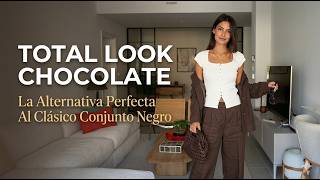 Total Look Chocolate: La Alternativa Perfecta Al Clásico Conjunto Negro #fashiontrends #outfitideas