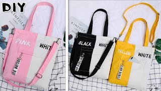 DIY Korean Style Tote Bag Make from cloth at home | Pinterest Idea