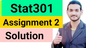 Stat301 Assignment solution 2019