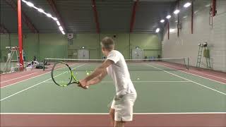 Tennis training video