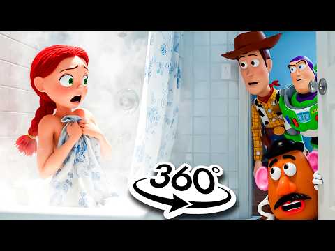 😱 Toy Story 5 CHARACTERS IN MY HOUSE in Real Life?! Awkward Moment with Jessie in 360 VR 🔥