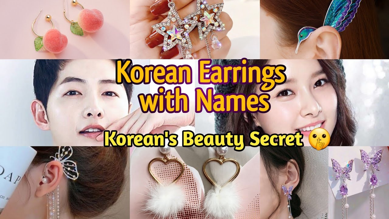 Korean Stylish Earrings | Types of Korean Earrings with Names 😍🥰