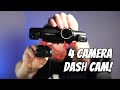 This neideso 360 dash cam has 4 cameras  review and setup