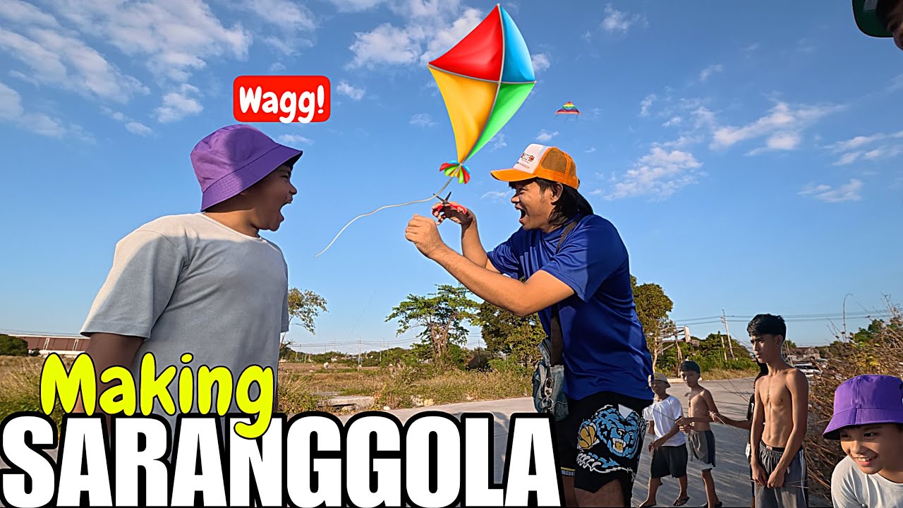 Paunahan makagawa at makapag palipad ng SARANGGOLA 2 | Andrake Story ...