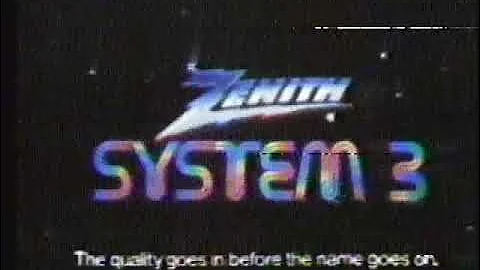 Zenith System 3 1978 TV  Commercial