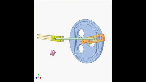 Slider crank mechanism with face groove cam