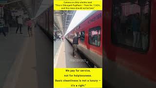 Passengers Cleaning Seats in Dibrugarh Rajdhani 12424 – System Failed#army #shorts  #indianrailways