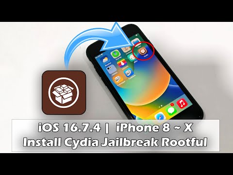 Install Cydia Jailbreak Rootful  iOS 16.7.4 |  iPhone 8 ~ X