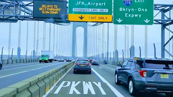 Crossing VERRAZANO BRIDGE 🌉✨🌉✨From Staten Island to Brooklyn,New York