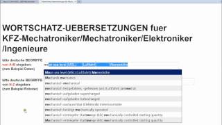 ISBN 3000290990: VIDEO german-english Technical DICTIONARY automotive/ computer technology/ mechanical engineering/ electrical engineering - Video-Beschreibung zu Technisches Woerterbuch kfz-Mechatronik Elektrotechnik Elektronik  deutsch-englisch und englisch-deutsch