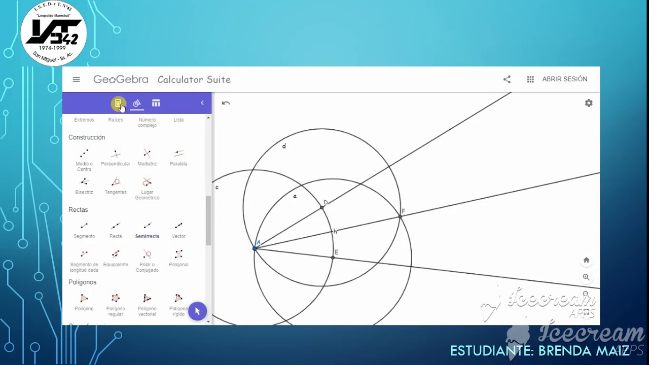 Trazado de la Bisectriz de un Ángulo - YouTube