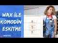 Wax(Eskitme Jeli) Ile Komodin Eskitme & Rölyef Pasta Ile Stencil Çalışması