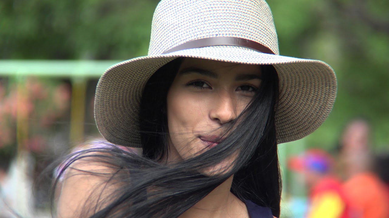 Pretty Teen Girl Winking