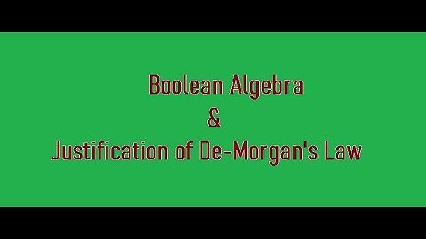 De-Morgan