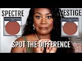 Comparing  XXREVOLUTION Powder BRONZERS | SPECTRE VS VESTIGE ON DARK SKIN | MISS SYDZ