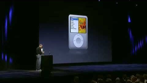 Apple Music Event 2007 iPod nano (3rd gen) Intro