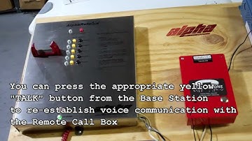 Operating an AlphaRefuge 2100 Series Remote Call Box