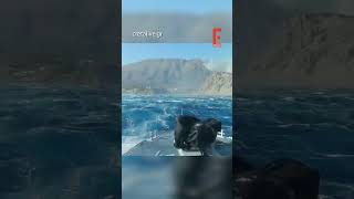 Η συγκλονιστική προσπάθεια ψαρά στη φουρτουνιασμένη θάλασσα να φτάσει στην παραλία του Άγιου Παύλου