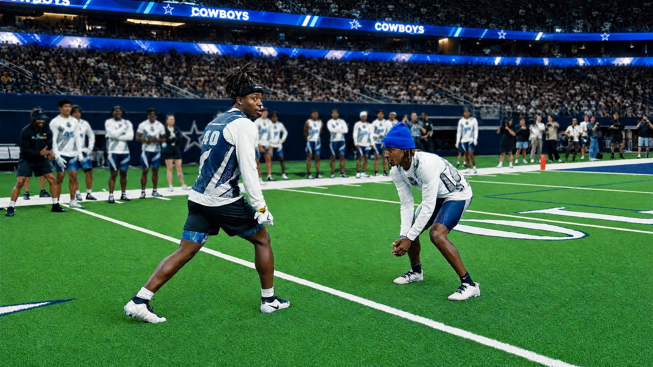 D1 Recruits Took Over an NFL Stadium to Run 1on1's! (Dallas Nike Opening)