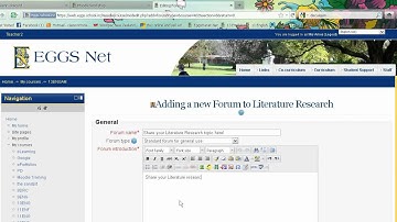 How to create a discussion forum for your Moodle course