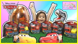 Cars 3 Disney Pixar Mashems With Ryan The Dinosaur Biggest Surprise Egg Opening Toysreview