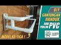 Membuat Rak Gantungan Handuk Dari Pipa Paralon PVC (Model 3)