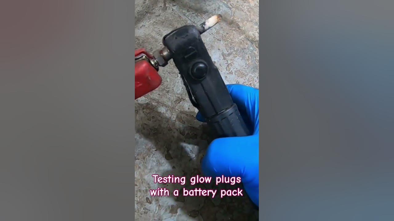 Testing glow plugs youtube