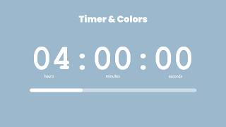 🦋 4 Hour Focus Timer | Sky Breeze Aura☁️ Countdown
