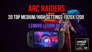 Arc Raiders Lenovo Legion Go 2 Gameplay