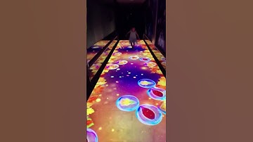 Interactive Floor | Fallen Leaves Theme Floor Projection for Ground Decoration #interactivefloor