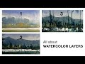 All about watercolor layers - best advice for beginners!