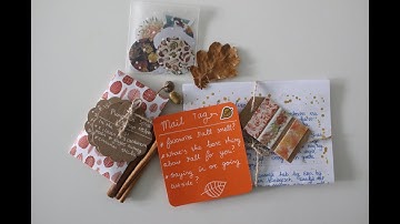 Penpal letter #4: Fall themed envelope | Snail Mail Video