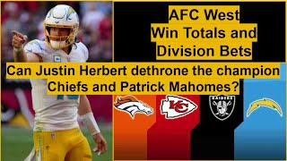 AFC West Best Bets, Win Totals, Division Futures, Schedules