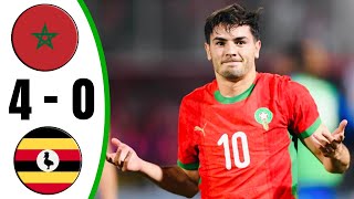 Morocco vs Uganda 4-0 - All Goals & Highlights - 2025