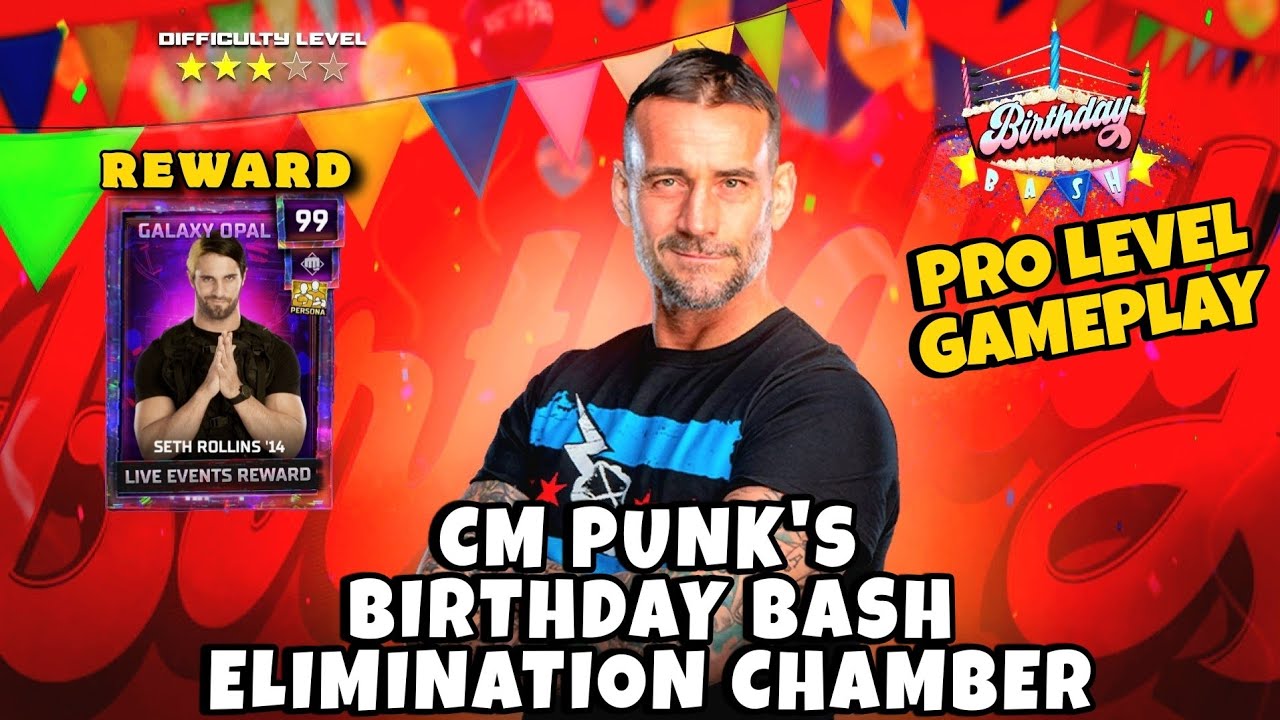 WWE 2K25 MYFACTION LIVE EVENTS CM PUNK'S BIRTHDAY BASH