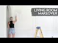 Living Room Makeover | How to Install Picture Frame Molding