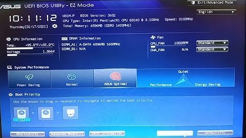 BIOS & Boot menu setup of ASUS H81M-P Motherboard