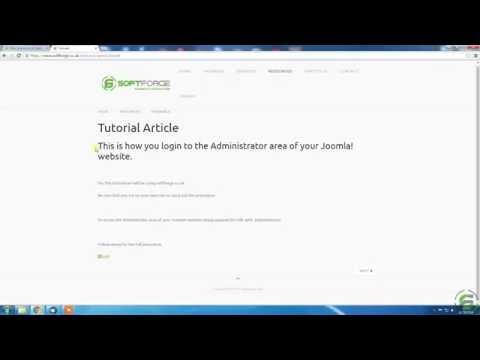 Joomla! - How to login to the Administrator