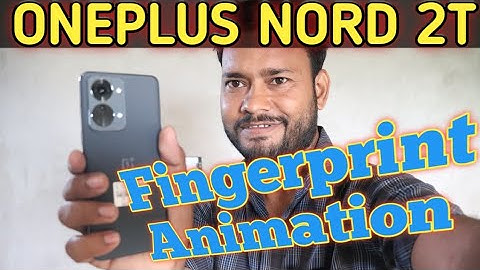 Oneplus Nord 2t me Fingerprint Animation Change kaise kare -TechShivji #shorts