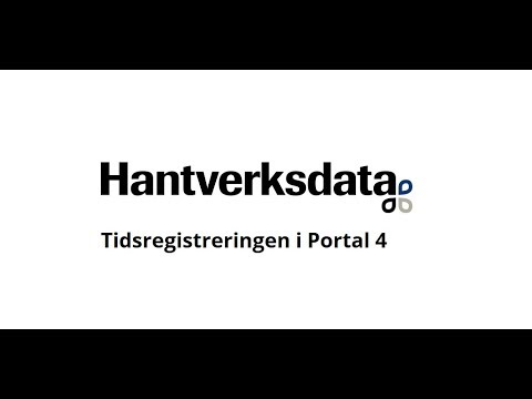 Tidsregistrering i Portal 4