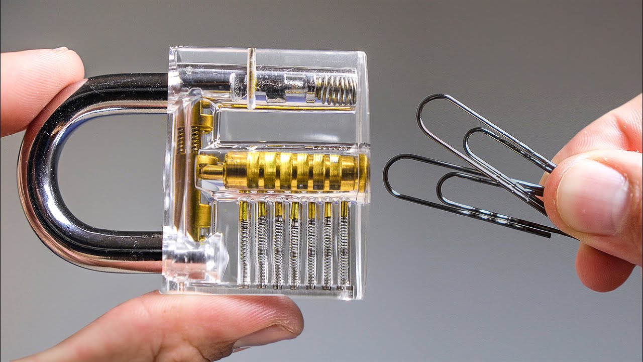 Learn to Pick a Lock with Paperclips