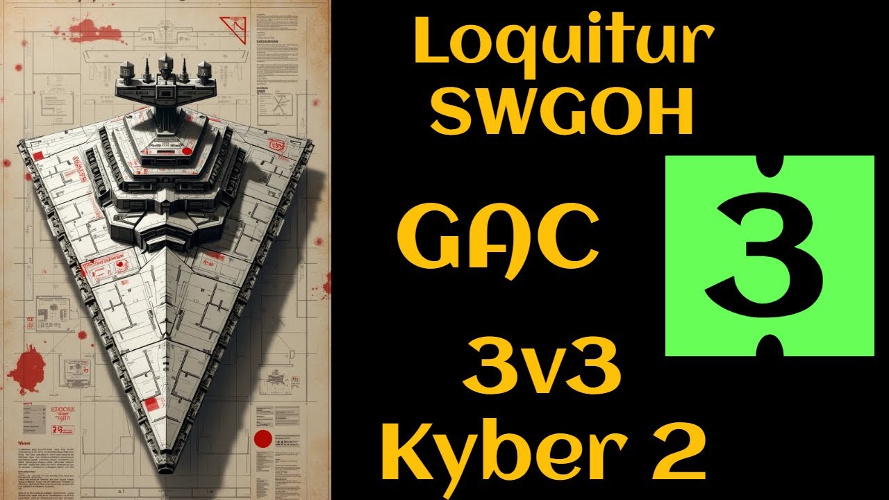 GAC 529 3v3 SWGOH: LV Appo CX2, HUGE Defense, Maybe I Get Through