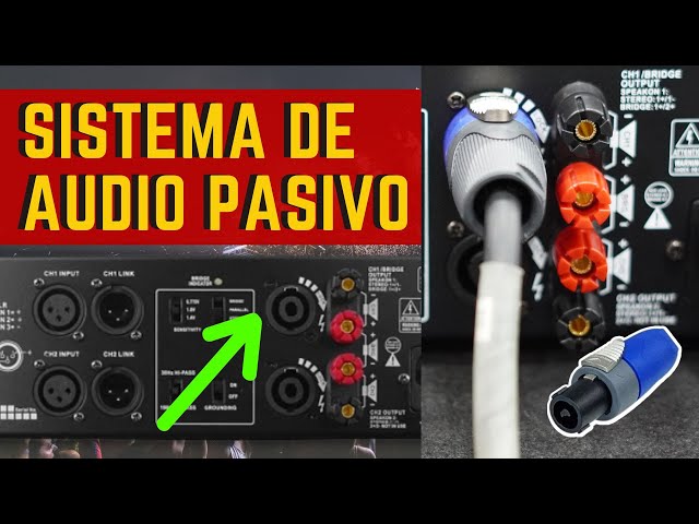 APRENDE LO BASICO 🔈🔉🔊 AMPLIFICADORES Y SONIDO PASIVO BAJA IMPEDANCIA -  CONECTA SIN ERRORES 💥💢 