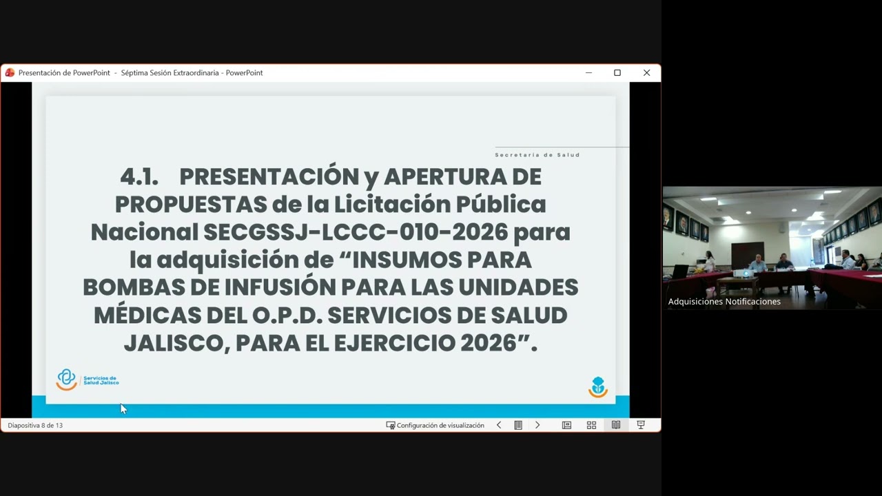 SÉPTIMA SESIÓN EXTRAORDINARIA DEL COMITÉ DE ADQUISICIONES SSJ   2026