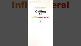 Calling Influencers 🚨 Collaboration Opportunity | Apply Now